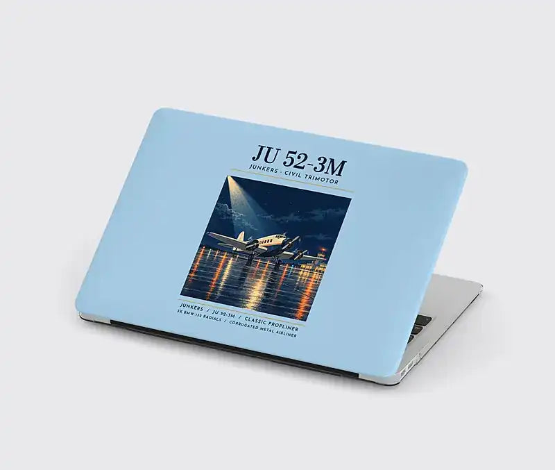 Junkers Ju 52-3m - Poster - MacBook Case - Light Blue