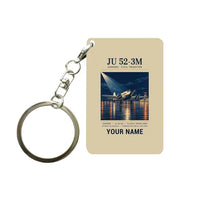 Thumbnail for Junkers Ju 52-3m - Poster + Name - Key Chain - Beige