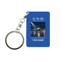 Thumbnail for Junkers Ju 52-3m - Poster + Name - Key Chain - Blue