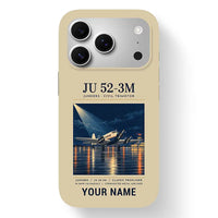 Thumbnail for Junkers Ju 52-3m - Poster + Name - MagSafe iPhone 17 Pro - Beige