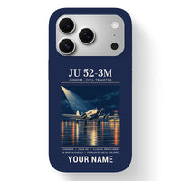 Thumbnail for Junkers Ju 52-3m - Poster + Name - MagSafe iPhone 17 Pro - Navy Blue