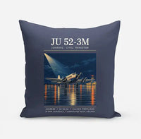 Thumbnail for Junkers Ju 52-3m - Poster - Pillow - Navy Blue