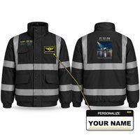 Thumbnail for Junkers Ju 52-3m Reflective Winter Jackets - Poster + Name - Black