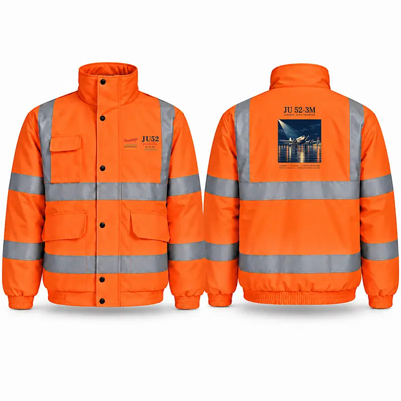 Junkers Ju 52-3m Reflective Winter Jackets - Poster - Orange