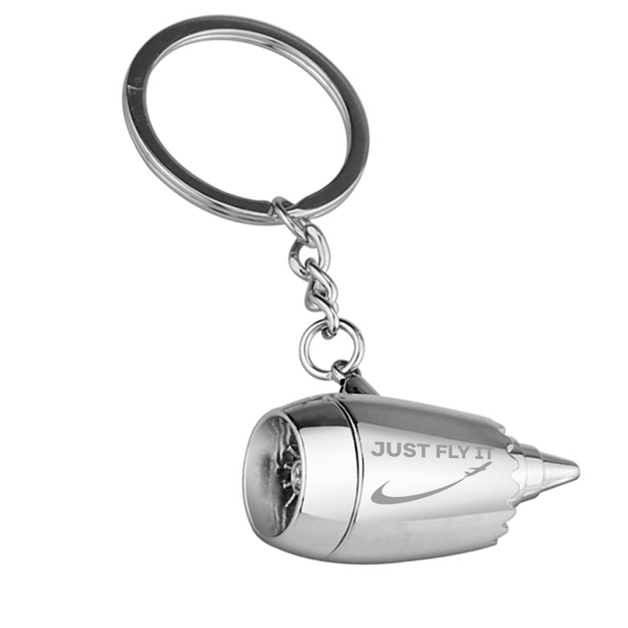 Just Fly It 2 Designed Airplane Jet Engine Shaped Key Chain