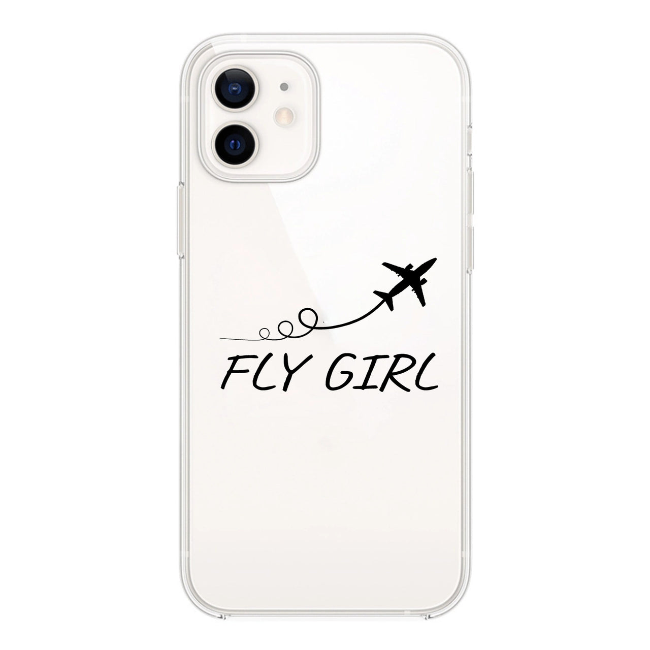 Just Fly It & Fly Girl Designed Transparent Silicone iPhone Cases