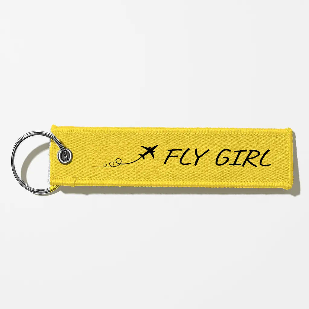 Just Fly It & Fly Girl Aviator Key Chains - Yellow