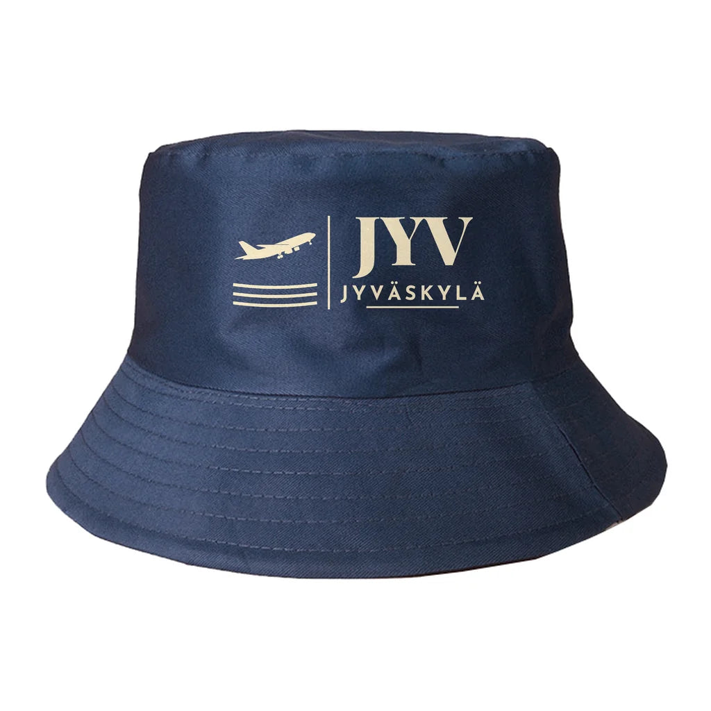 Jyväskylä Airport (JYV) summer hat - dark blue