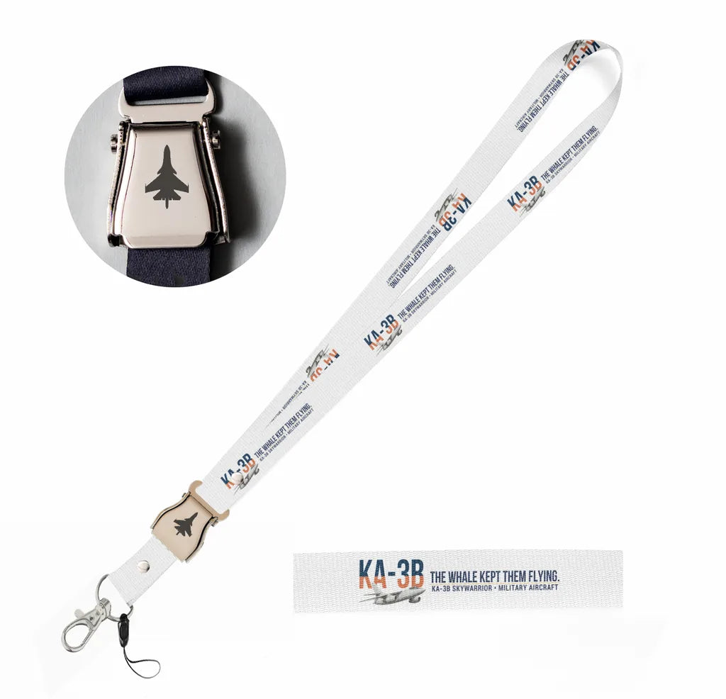 KA-3B Skywarrior seat belt lanyard - white