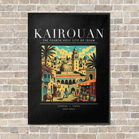 Thumbnail for KAIROUAN - Poster - Canvas Framed - Black