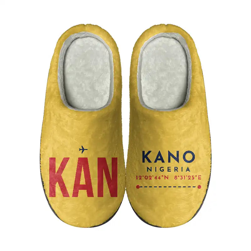 Mallam Aminu Kano International Airport (KAN) Slippers & Flip Flops - Slippers - Cotton - Code - Different - Yellow