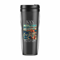 Thumbnail for Mallam Aminu Kano International Airport (KAN) Travel Mugs - Poster - Plastic (No Holder) - Gray