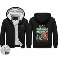 Thumbnail for Mallam Aminu Kano International Airport (KAN) Zipped Sweatshirts - Poster - Black