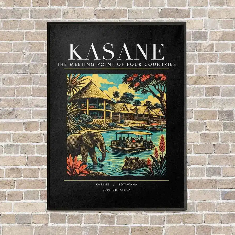 KASANE - Poster - Canvas Framed - Black