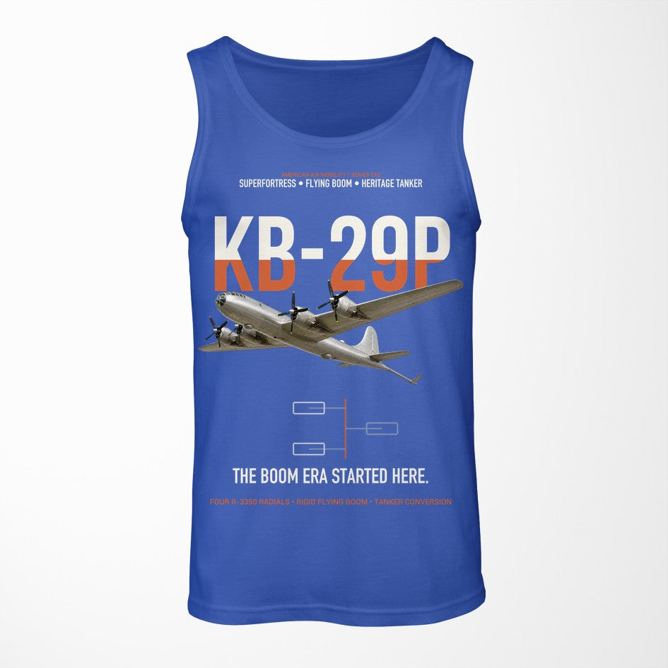 KB-29P SUPERFORTRESS design on blue tank top
