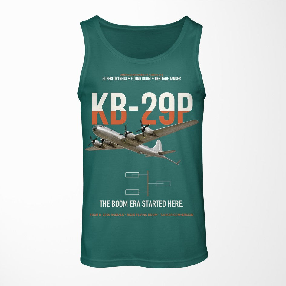 KB-29P SUPERFORTRESS design on green tank top