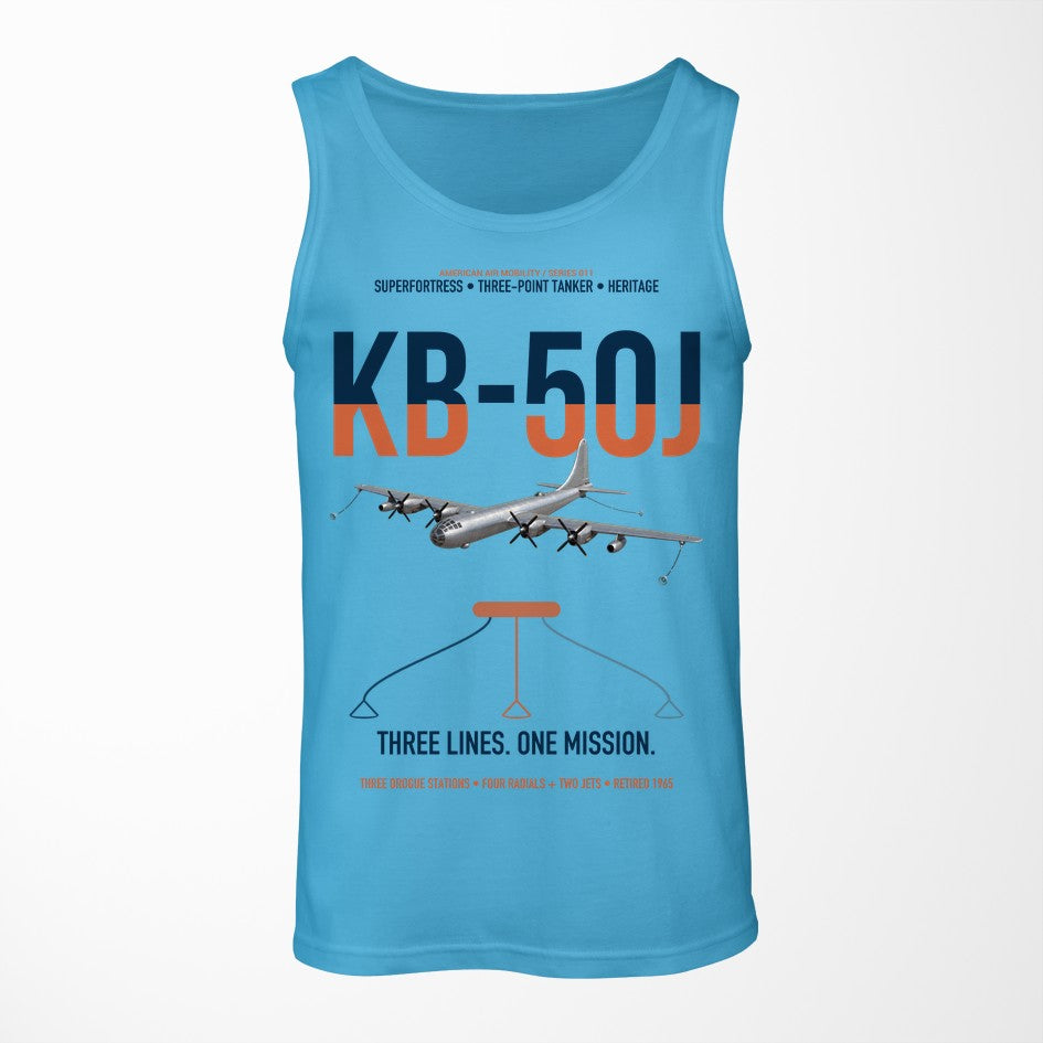 KB-50J Superfortress design on sky blue tank top