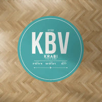 Thumbnail for Krabi International Airport (KBV) Carpets - Carpet Round - ID Tag - Turquoise