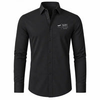 Thumbnail for Krabi International Airport (KBV) Shirts - Long Sleeve Shirt - Front - Black