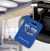 Thumbnail for KC-10A EXTENDER design on blue acrylic luggage tags, double-side print