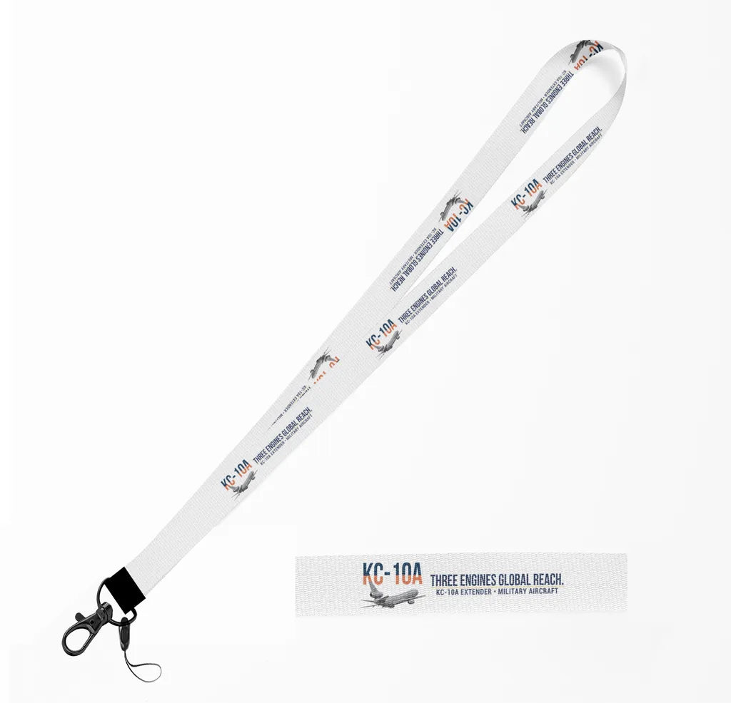 KC-10A Extender lanyard - white