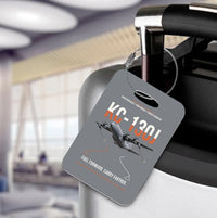 Thumbnail for KC-130J SUPER HERCULES design on gray acrylic luggage tags, double-side print