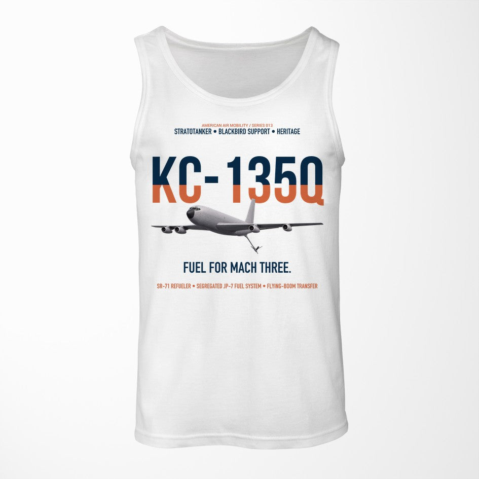 KC-135Q Blackbird Tanker design on white tank top