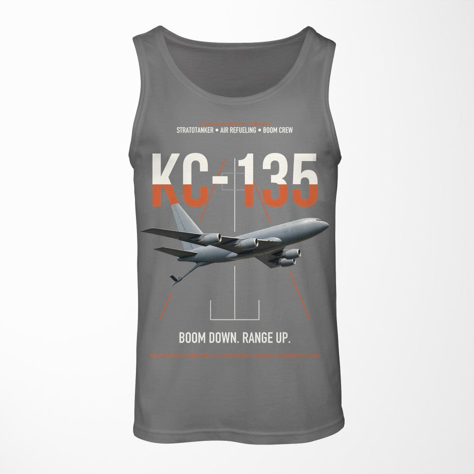 KC-135 STRATOTANKER design on gray tank top