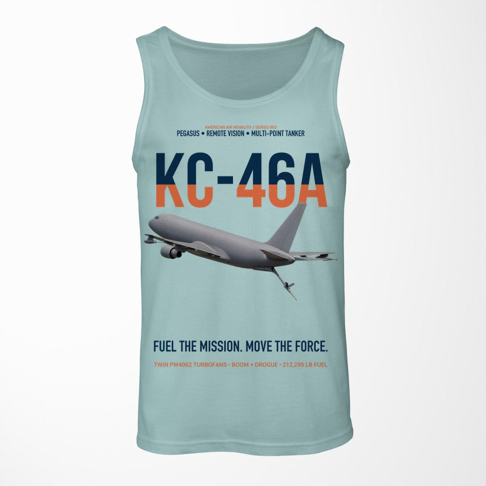 KC-46A PEGASUS design on light green tank top