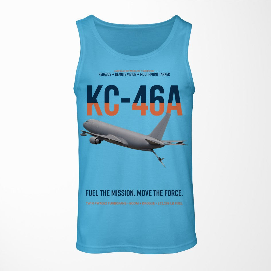 KC-46A PEGASUS design on sky blue tank top