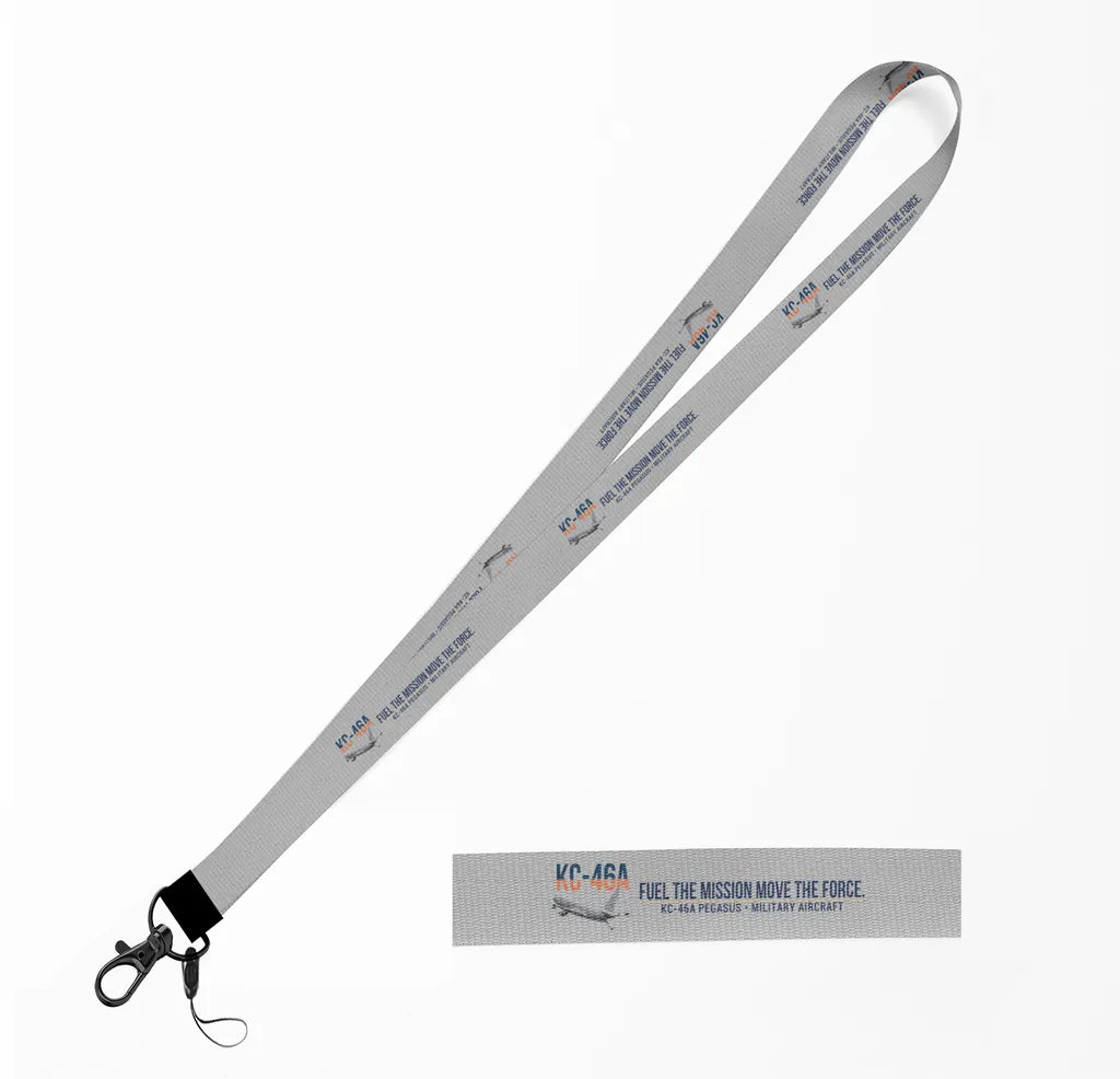 KC-46A Pegasus lanyard - light gray