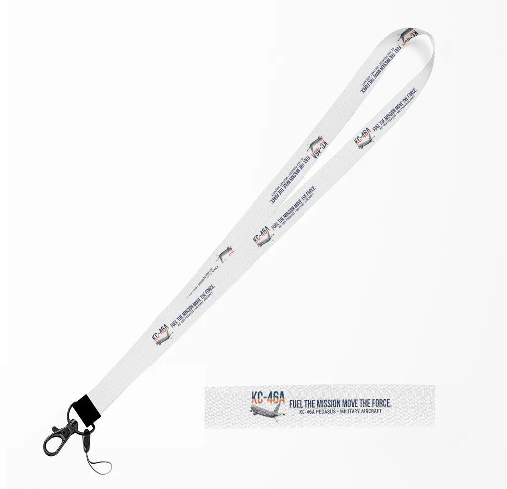 KC-46A Pegasus lanyard - white