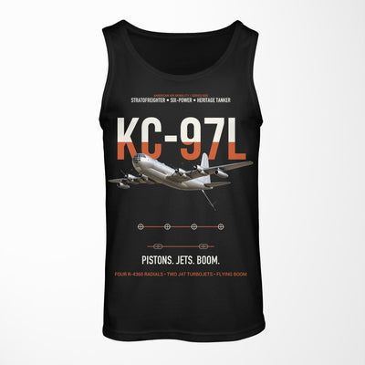 KC-97L STRATOFREIGHTER design on black tank top