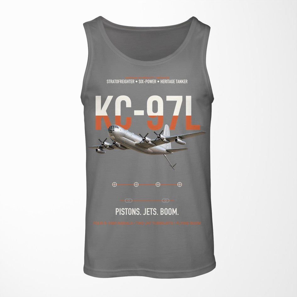 KC-97L STRATOFREIGHTER design on gray tank top
