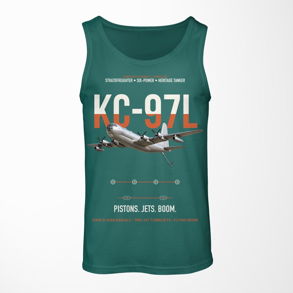KC-97L STRATOFREIGHTER design on green tank top