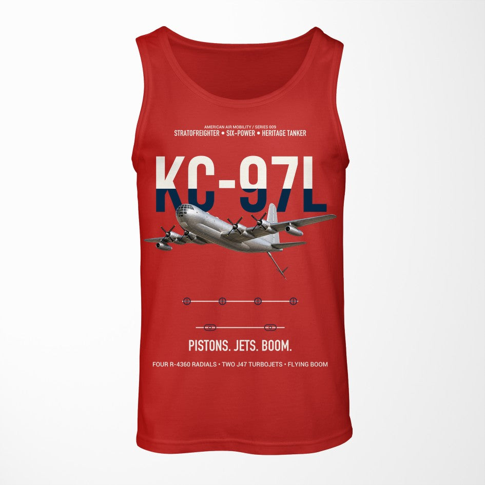 KC-97L STRATOFREIGHTER design on red tank top