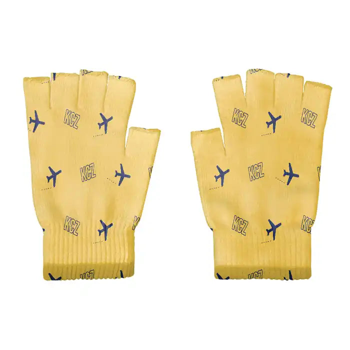 Kochi Ryoma Airport (KCZ) Gloves - Gloves - Cut - Pattern - Yellow