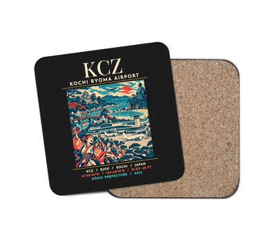 KCZ - Poster - Coaster - Black