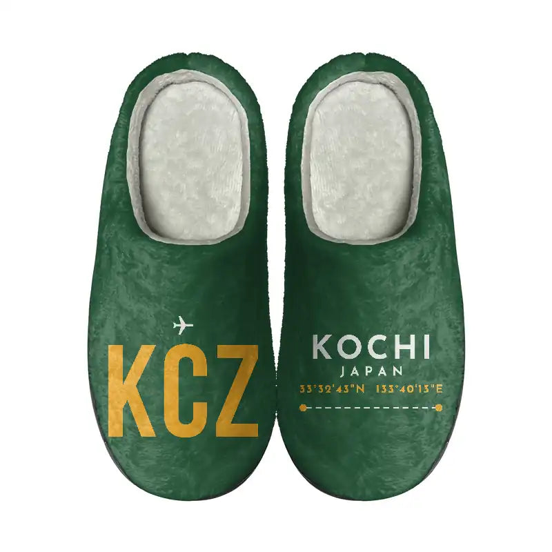 Kochi Ryoma Airport (KCZ) Slippers & Flip Flops - Slippers - Cotton - Code - Different - Green