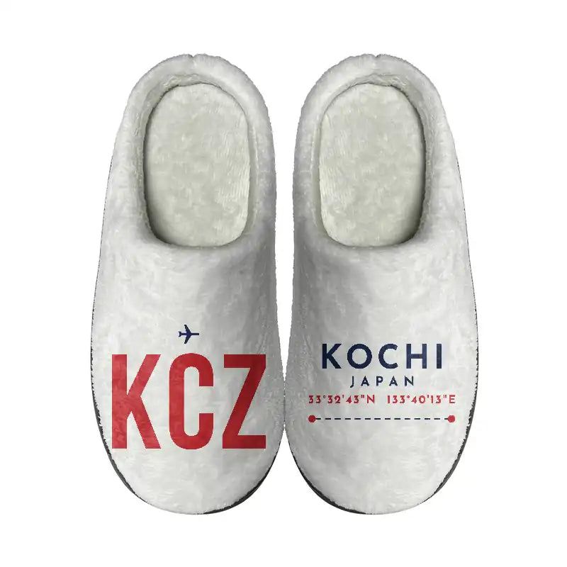 Kochi Ryoma Airport (KCZ) Slippers & Flip Flops - Slippers - Cotton - Code - Different - White