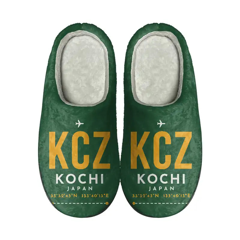 Kochi Ryoma Airport (KCZ) Slippers & Flip Flops - Slippers - Cotton - Code - Same - Green