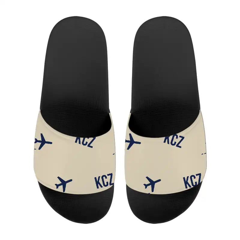 Kochi Ryoma Airport (KCZ) Slippers & Flip Flops - Slippers - Sport - Pattern - Beige