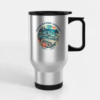 Thumbnail for Kochi Ryoma Airport (KCZ) Travel Mugs - Badge - Stainless Steel with Holder - Silver