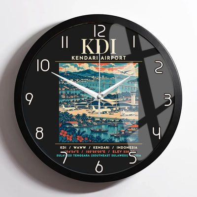 KDI - Poster - Wall Clock Framed - Black