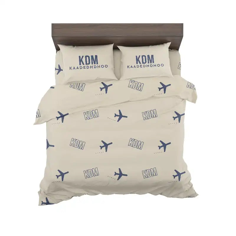 Kaadedhdhoo Airport (KDM) Bedding Sets & Blankets - Bedding Set - Pattern - Beige