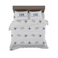 Thumbnail for Kaadedhdhoo Airport (KDM) Bedding Sets & Blankets - Bedding Set - Pattern - Light Gray
