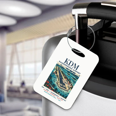 KDM - Poster - Luggage Tag - White
