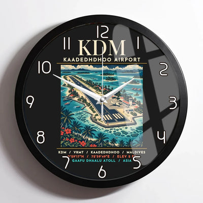 KDM - Poster - Wall Clock Framed - Black
