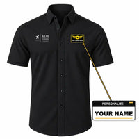 Thumbnail for Kaadedhdhoo Airport (KDM) Shirts - Short Sleeve Shirt - Front - Black + NAME