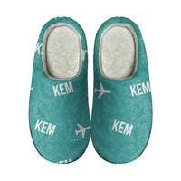 Thumbnail for Kemi-Tornio Airport (KEM) Slippers & Flip Flops - Slippers - Cotton - Pattern - Turquoise